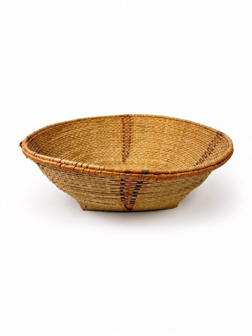 Handmade Basket African Hausa Nigeria Woven Grass Baskset Centerpiece Table Frui
